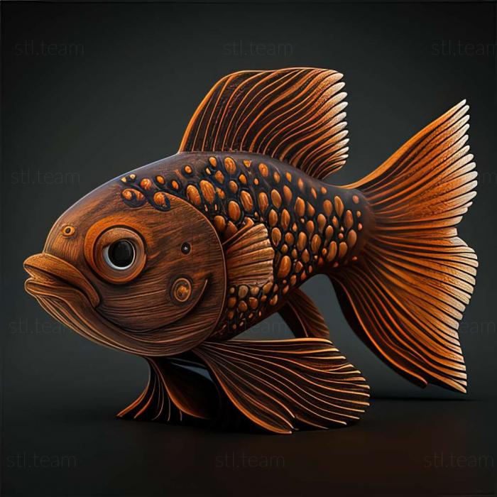 3D model Danio rerio fish (STL)